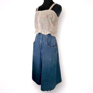 Cherokee Blue A-Line Denim Skirt